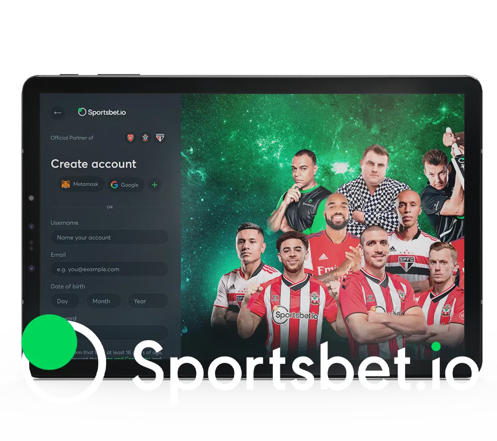 Leran how to register at Sportsbet io.